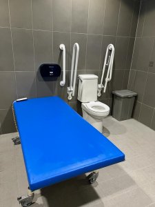 Accessability Room Bed and Toilet at Centre AT7
